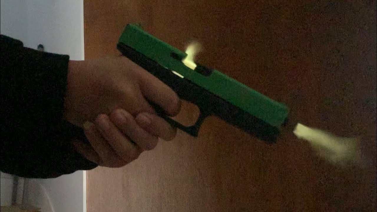 Glock 17 cap gun firing compilation | firing demo | Gun Garden - YouTube
