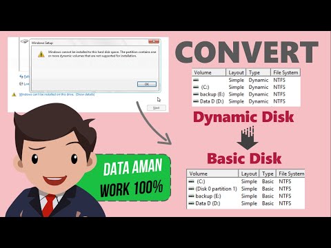 Video: Bagaimana Mengubah Disk Dinamis Dynamic