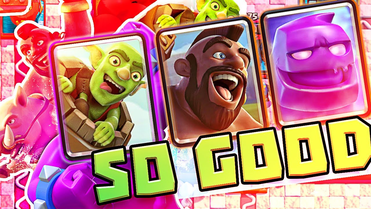HOG RIDER + ELIXIR GOLEM + GOBLIN BARREL = MADNESS - YouTube
