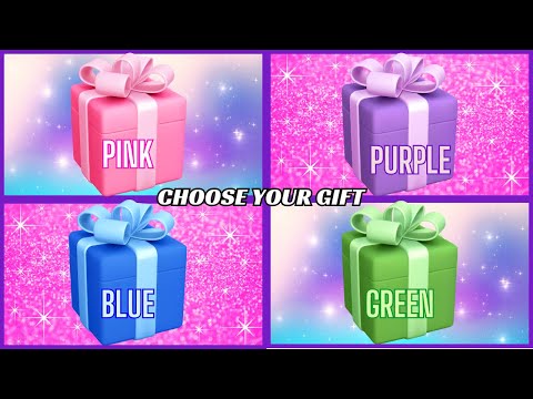 Choose YOUR Gift Pink Purple Blue And Green Edition 4 Giftbox Challenge 