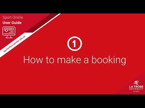Sport Online - How To Make A Booking