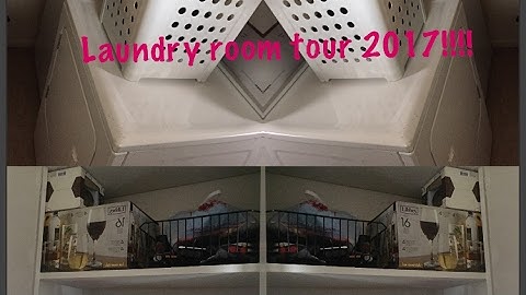 Laundry room tour| organization