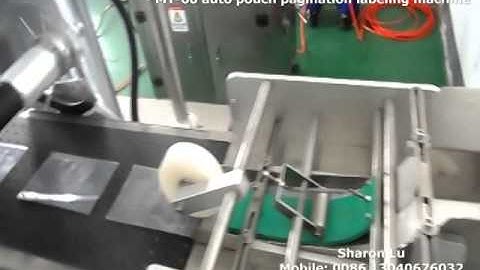 MT 60 auto adhesive transparent pouch bag pagination labeling machine