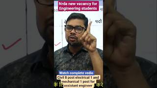 🔥New Raipur Sub Engineer 🔥Nrda Sub Engineer Latest Notification 🔥 Nrda Engineer Vacancy