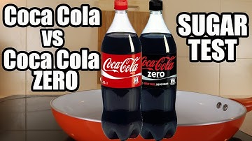 Coca Cola vs Coca Cola Zero. Science Experiments with Coca Cola. How much SUGAR is in Coca Cola.