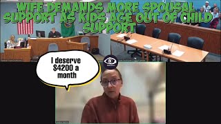 Wife Demands More Spousal Support as Kids Age Out of Child Support