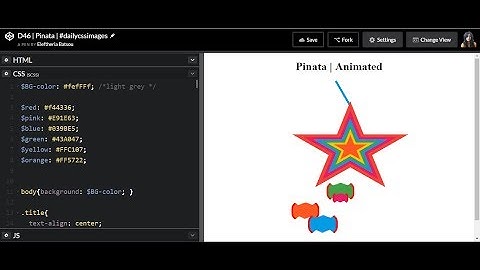 How to pure css that - pinata with animation