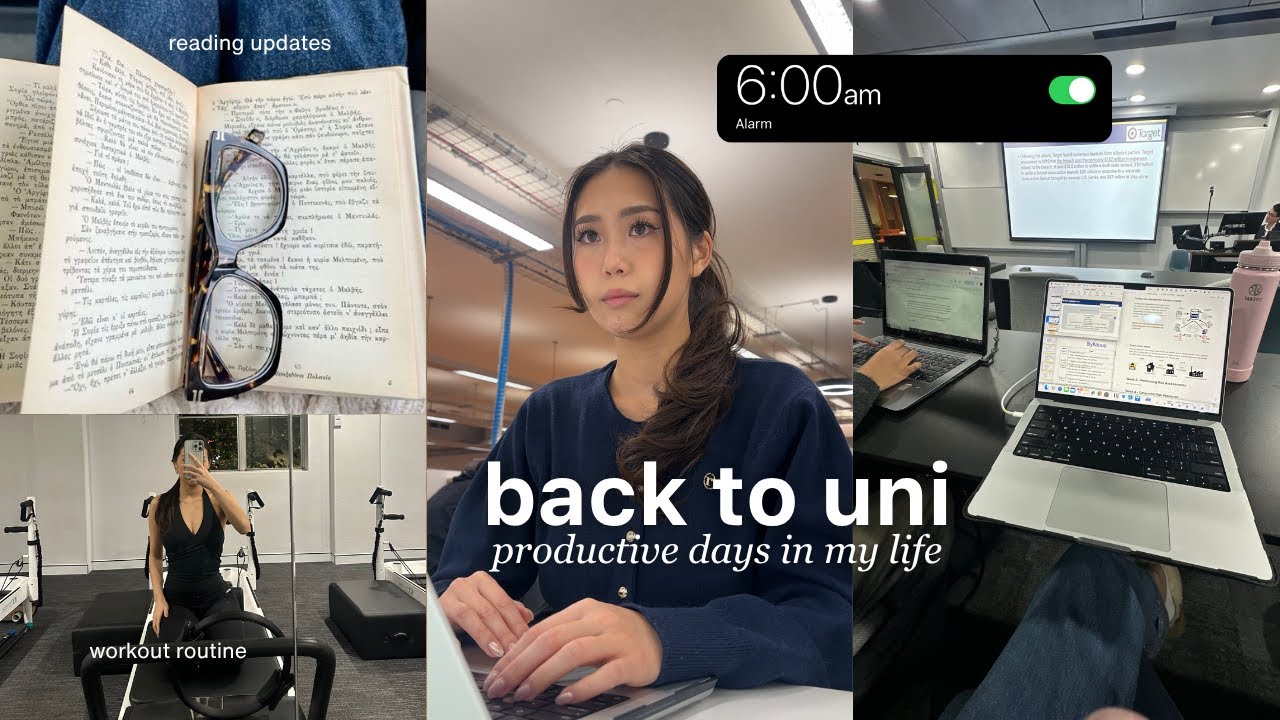 Back to University | first week back (new sem), student life on campus, cafe date, workout routine