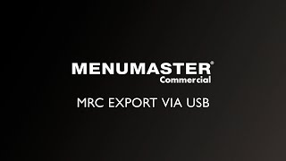 03 - How to Export Menu to USB Flash Drive (MRC)