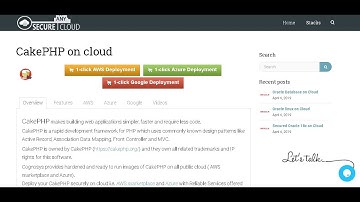 Secured Cake PHP Windows 2012 R2 Deploy on Azure , AWS and Google Cloud Platform.
