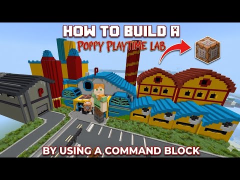Build a PoppyPlaytime lab in just one click by using a command block - Minecraft builder mod