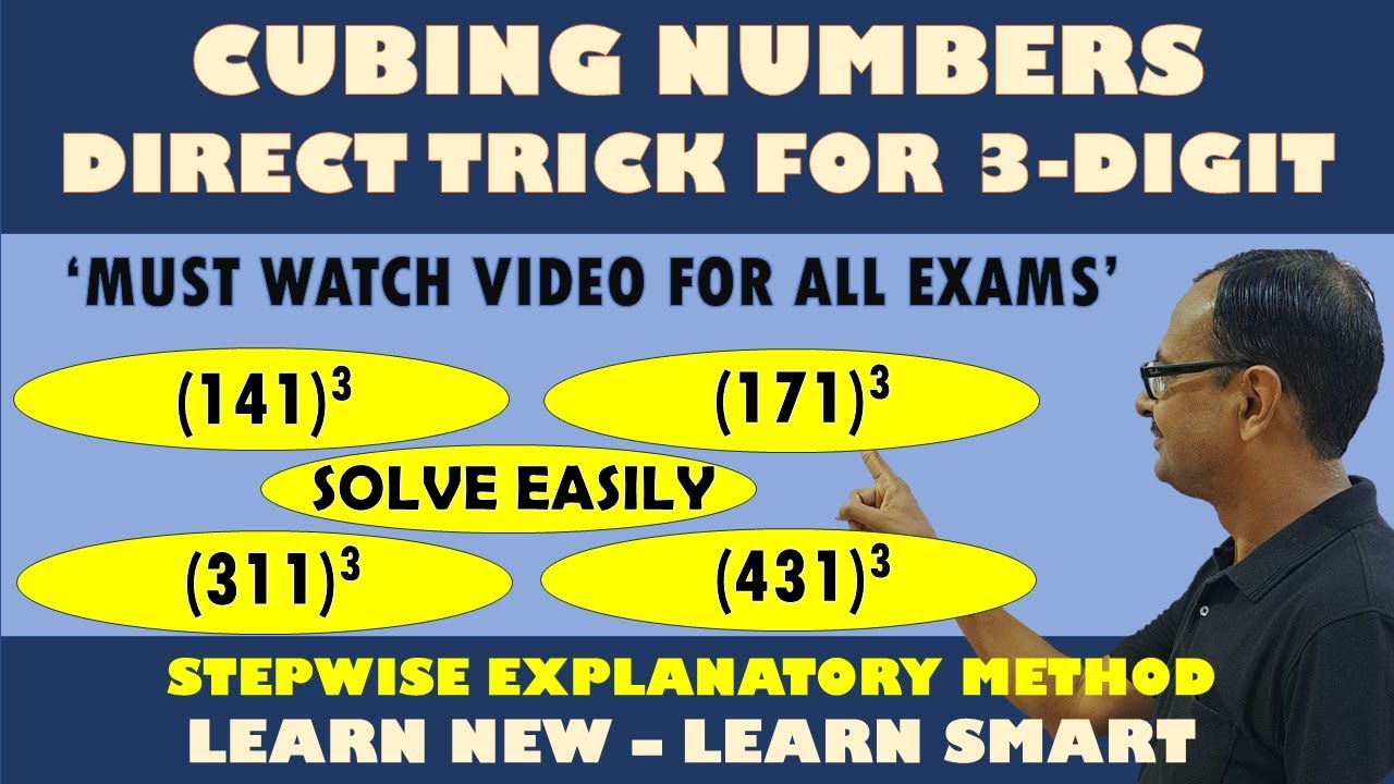 Shortest Trick for Cubing II Find Cube of 141 and 311 Easily II Fast Calculation Trick for Quant