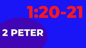 2 PETER 1 20 21