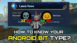 How To Check Your Android System [ Toram Online ] Stop Support For Android 32 Bit screenshot 2