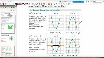 3.7 Notes: Quadratic Inequalities