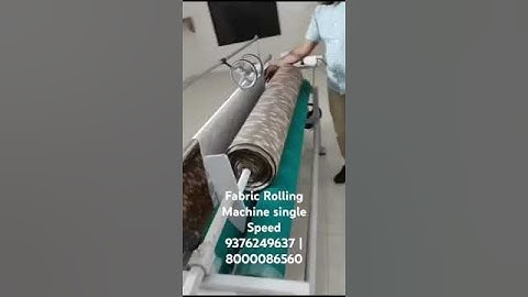 Fabric Rolling Machine Single Speed manufactured by Agarwal Engineering
