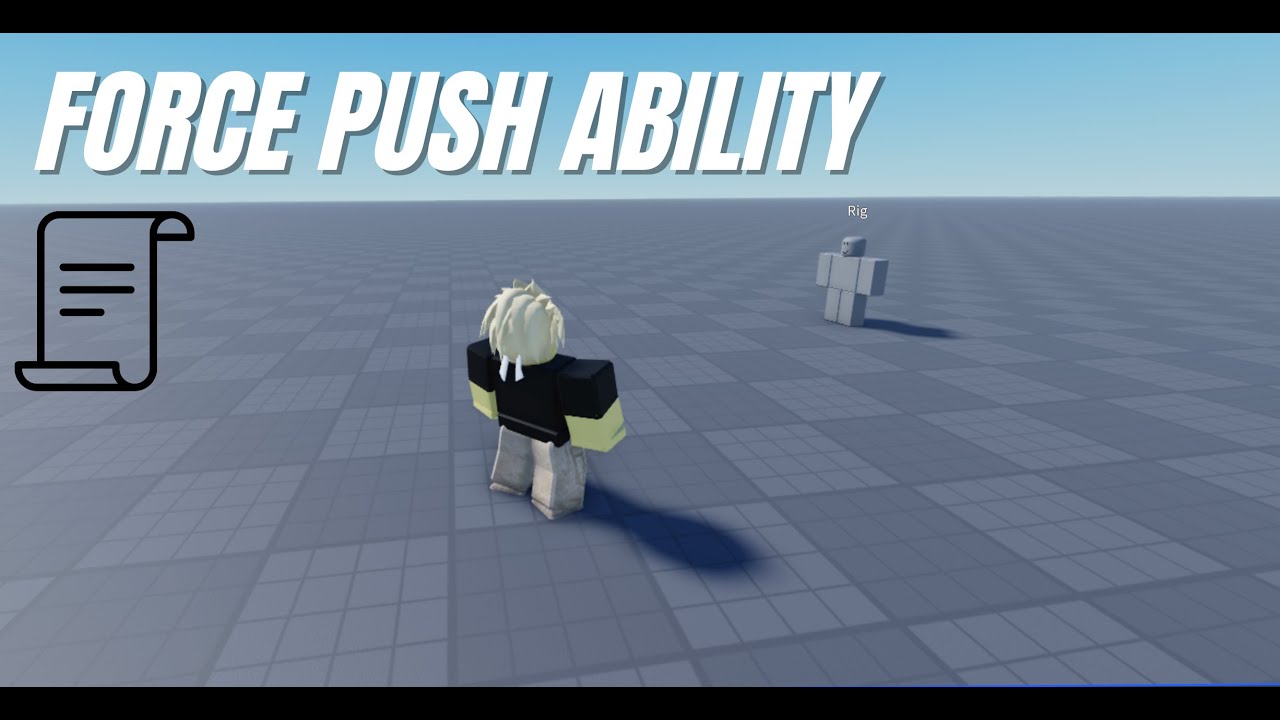 How to make a force push ability in Roblox studio