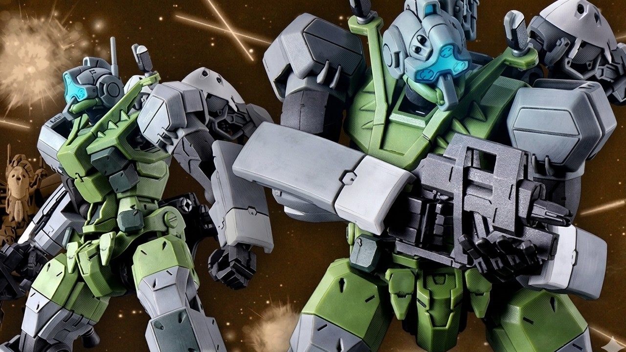 バルバトスアダプト、GQゲルググ量産タイプ、01ガンダム HG3個セット