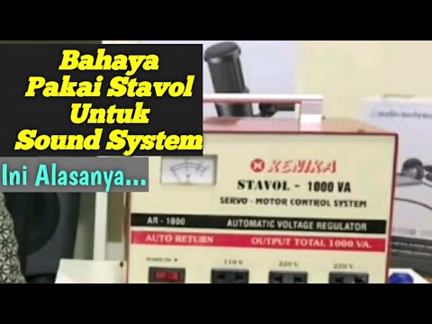 PAKAI STAVOL / AVR / STABILISER TEGANGAN UNTUK SOUND SYSTEM || APAKAH AMAN ? || Begini Kata Pak JO