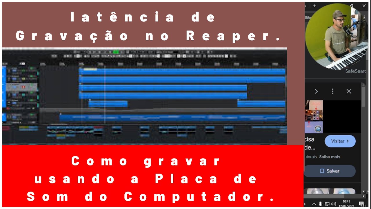 latência de Gravação no Reaper e Como gravar usando a Placa de Som do ...
