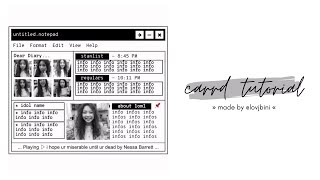 notepad themed carrd tutorial — © woncrds