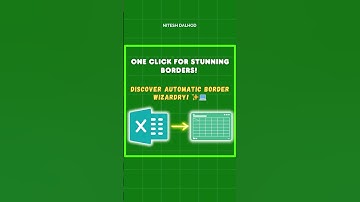 How to Apply Automatic Borders in MS Excel | Excel Tips and Tricks 🧾📊