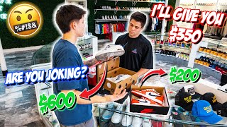 LOWBALLED ME ON MY SNEAKER COLLECTION! *Day in the Life of a Sneaker Store Owner*