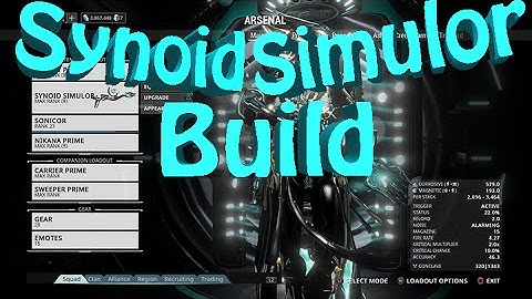 Synoid Simulor Build (SHOOT ALL THE BALLS!)