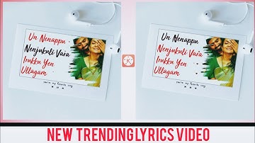 How To Create New Trending Lyrics Whatsapp Status Video Kinemaster | Kinemaster Editing Tutorial