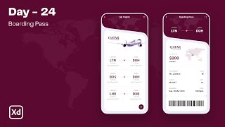 Daily UI Design Challenge | Day - 24 | Boarding Pass App UI screenshot 4