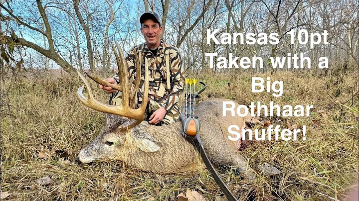 Traditional Bow Hunt, Gettin Stickbow Close, Steve's 2025 Kansas 10 pt, Black Widow Bows, Recurve