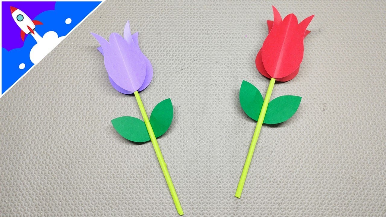 Como fazer rosas de papel - Lembrancinha Dia das Mães, image size:1280x720