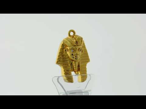 14k Gold King Tut Pendant