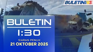 Lori Muatan Tanah Hilang Kawalan, Rempuh 3 Kenderaan Lain | Buletin 1.30, 21 Oktober 2025