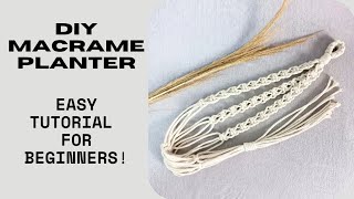 Macrame plant hanger tutorial | macrame planter hanger | macrame plant hanger
