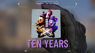 Ten Years Foil Sticker Csgo 10Th Anniversary Capsule