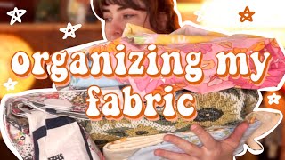 Organizing my ENTIRE Fabric Stash!!!