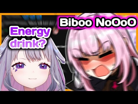 Everyone when Biboo found energy drink: