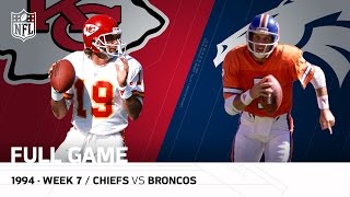 Chiefs vs. Broncos Joe Montana vs. John Elway The Final ShowdownWeek 7, 1994NFL Full Game