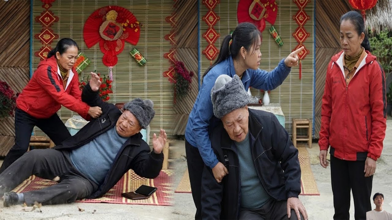 Мать Хуна толкнула его, не зная, что он отец Хоай Ка. #lyhoaica