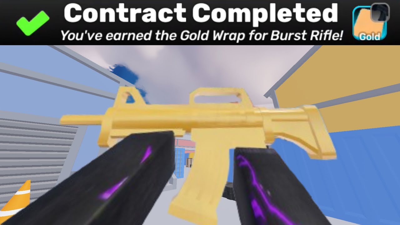 I Got the Gold Burst Rifle in Roblox RIVALS!
