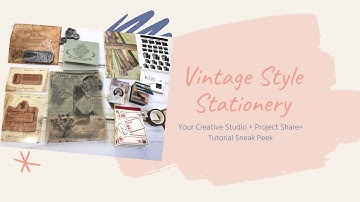 Stationery Supplies Unboxing Your Creative Studio Jan Box + Project Share + Tutorial Peek