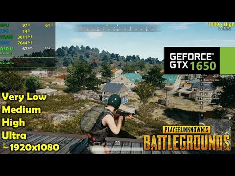 GTX 1650 | PUBG - 1080p All Settings!