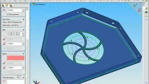 SolidWorks Sheetmetal Vent Feature Demonstration