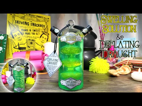 Deflating Draught & Swelling Solution : DIY Potion Bottle Prop : Harry Potter : Color Change Potion