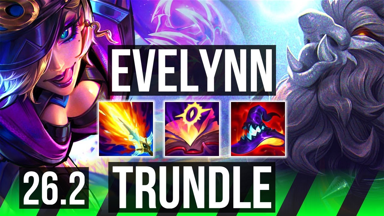 EVELYNN vs TRUNDLE (JGL) | Perfect KDA: 16/0/7 | KR Master | 26.2