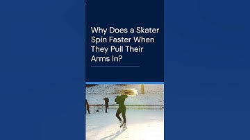 Why does a spinning ice skater spin faster when they pull their arms in?#science #physics #short