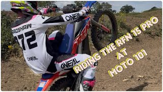 Riding the RFN 15 PRO on a MOTOCROSS track at MOTO 101