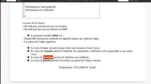 php vidéo 46 : La POO en php (Classe / Objet / Constructeur)