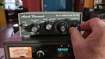 AUTEK RESEARCH QF 1A SSB CW AM FILTER  ON NOTCH